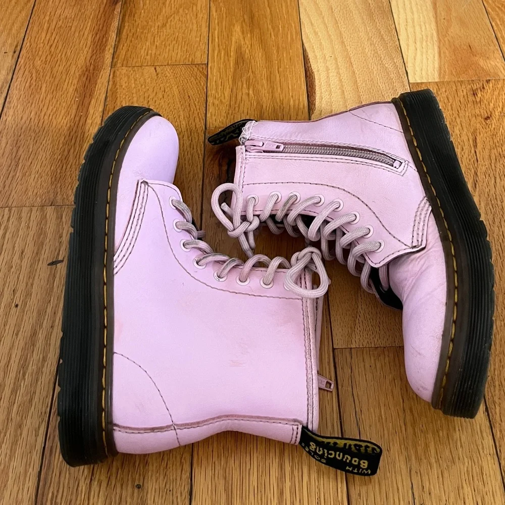 Dr. Martens Pink and Black Child Size 13 GUC Some‎ wear and scuffs see photos.